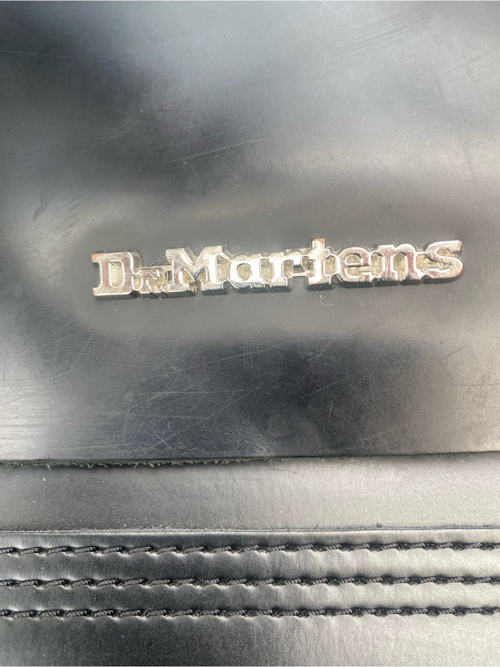 Dr. Martens Laptop Black Leather Messenger Bag with Top Handle 14”x12” - Picture 7 of 13